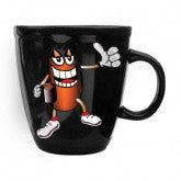 Mean Bean Coffee Mug-Black