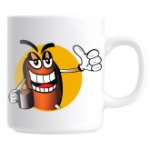 Mean Bean Coffee Mug-White